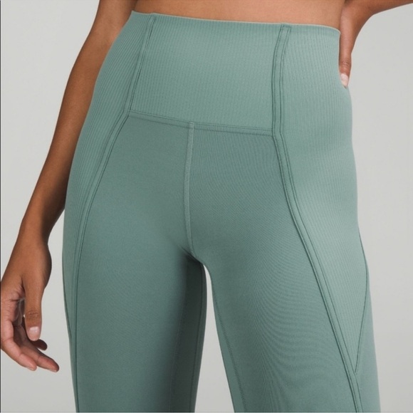 Lululemon Align Rib Panel HR Tight 25" - Tidewater Teal - 4 NWT - Picture 4 of 6